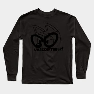 Bluey MUffin Unacceptable Outline Long Sleeve T-Shirt